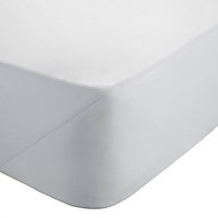 Chartwell Plain dye White Single Fitted sheet