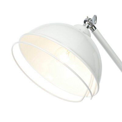 Chase Matt Grey Chrome effect Halogen Table lamp