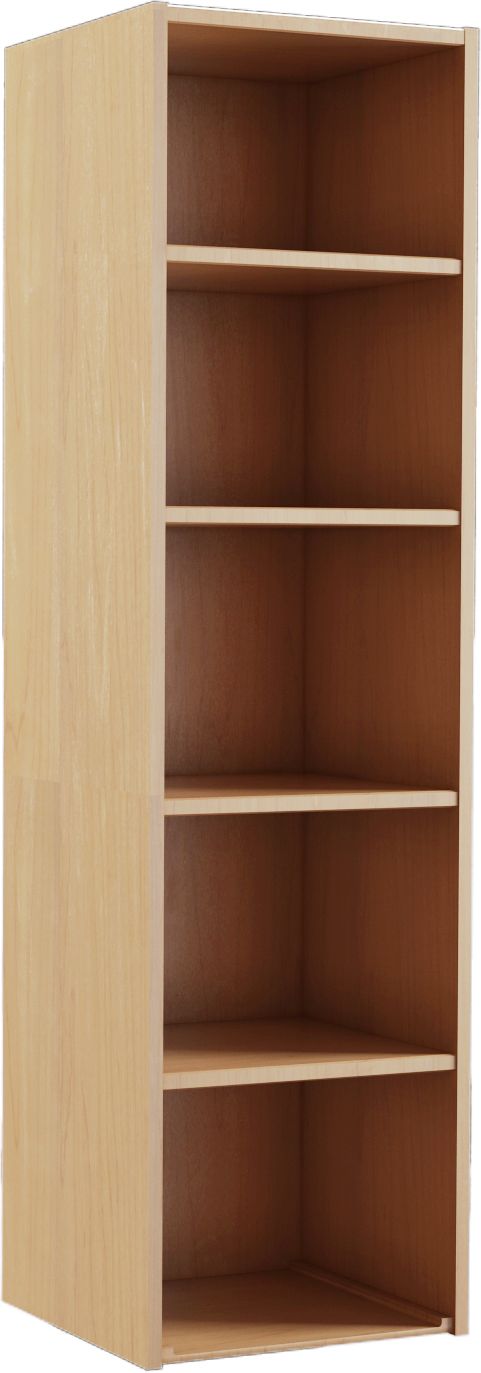 Chasewood Ascot Maple effect Freestanding 4 shelf Bookcase, (H)1650mm (W)920mm