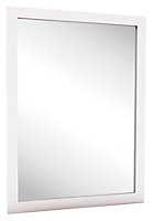 Chasewood Chasewood White Rectangular Unframed mirror (H)800mm (W)600mm