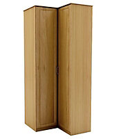 Chasewood Oak effect Corner wardrobe (H)2250mm (W)1040mm (D)1040mm