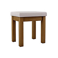 Chasewood Walnut effect Ready assembled Dressing table stool