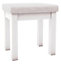 Chasewood White Ready assembled Dressing table stool