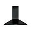 CHB60 Steel Chimney Cooker hood (W)60cm - Black