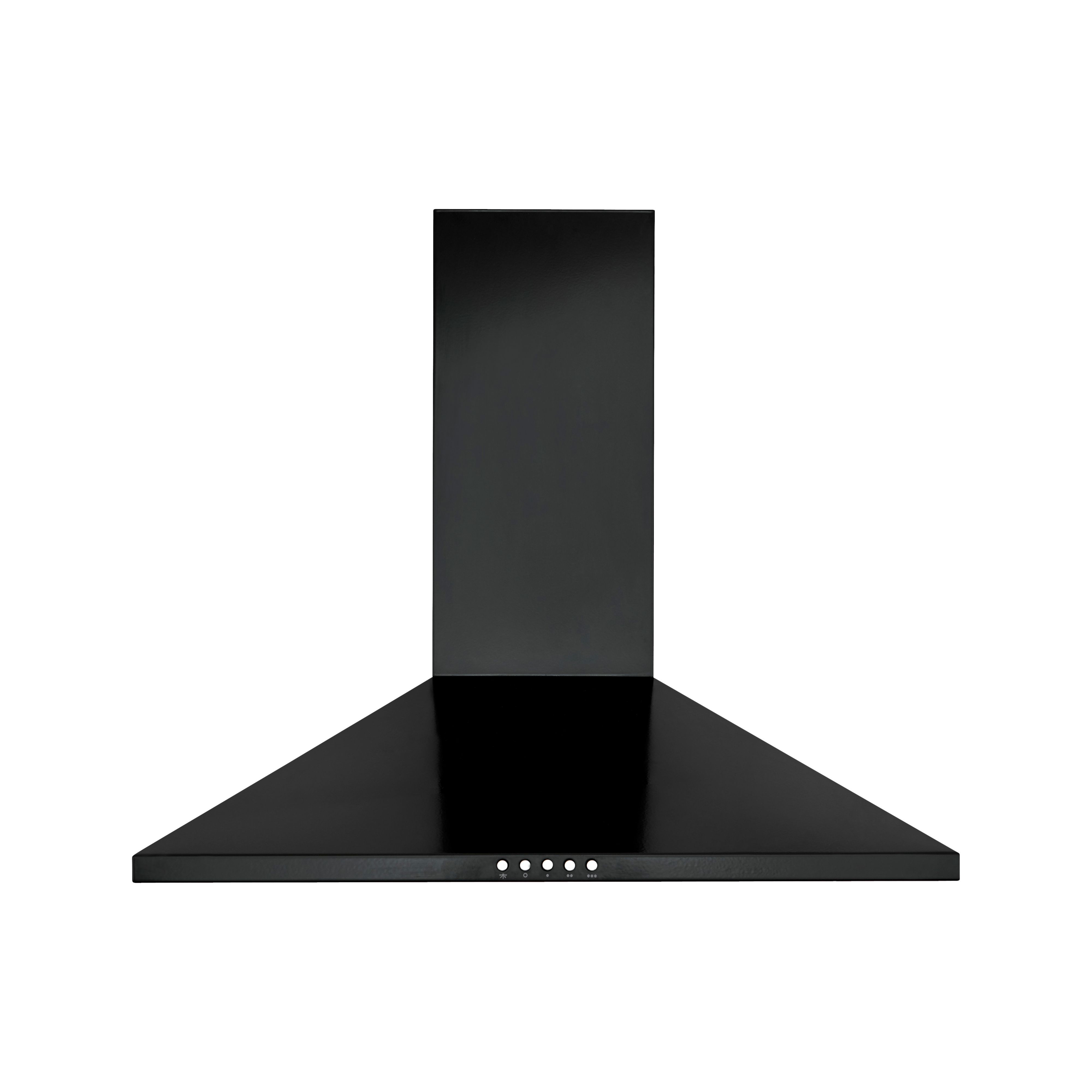 CHB60 Steel Chimney Cooker hood (W)60cm - Black