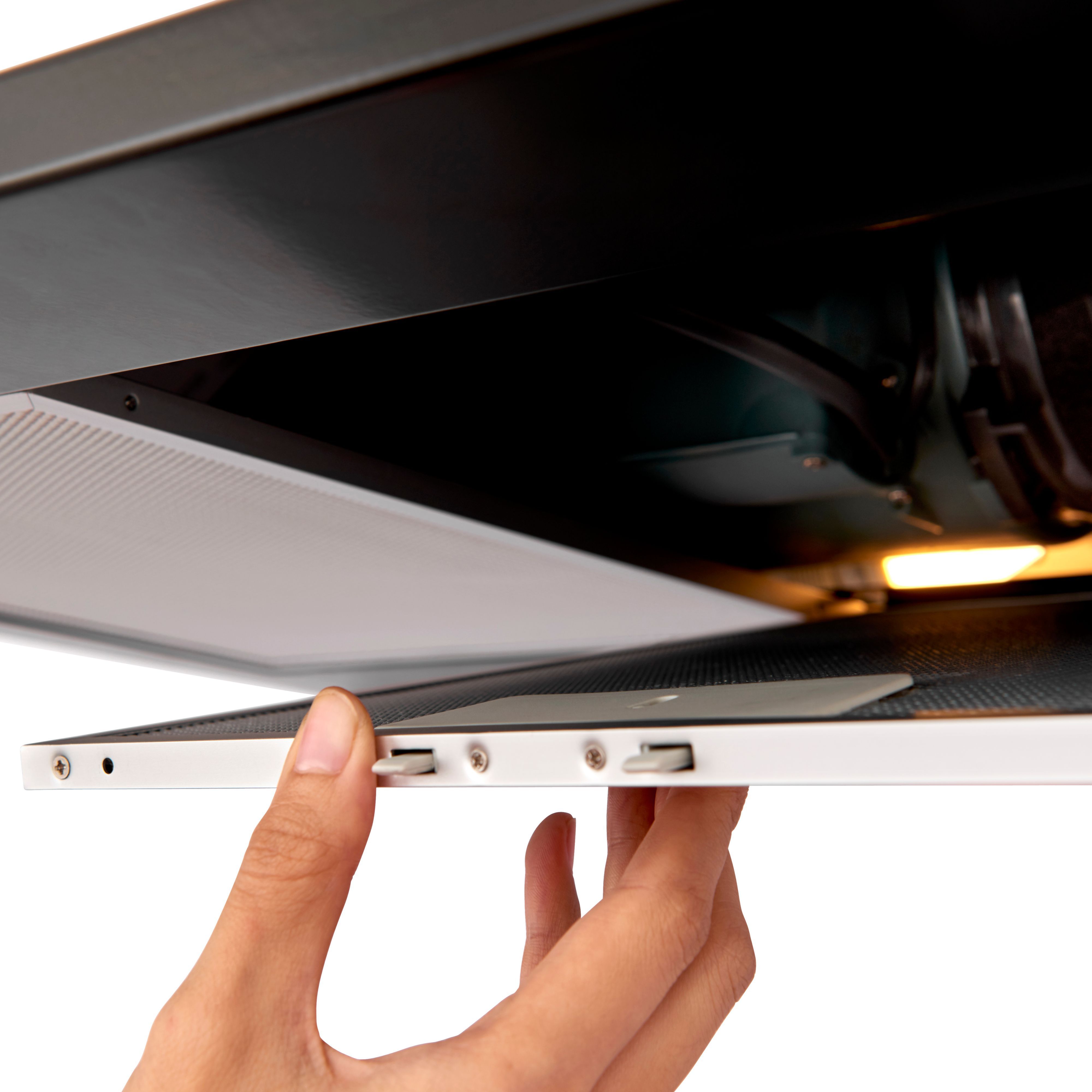 CHB60 Steel Chimney Cooker hood (W)60cm - Black