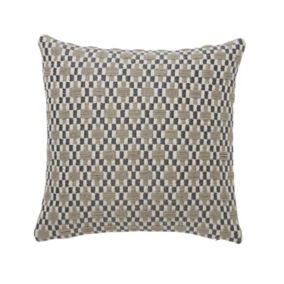 Chennai Basket weave rug Grey Cushion (L)45cm x (W)45cm