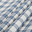 Chenoa Blue & white Check Lined Eyelet Curtains (W)167cm (L)228cm, Pair