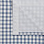 Chenoa Blue & white Check Lined Pencil pleat Curtains (W)117cm (L)137cm, Pair
