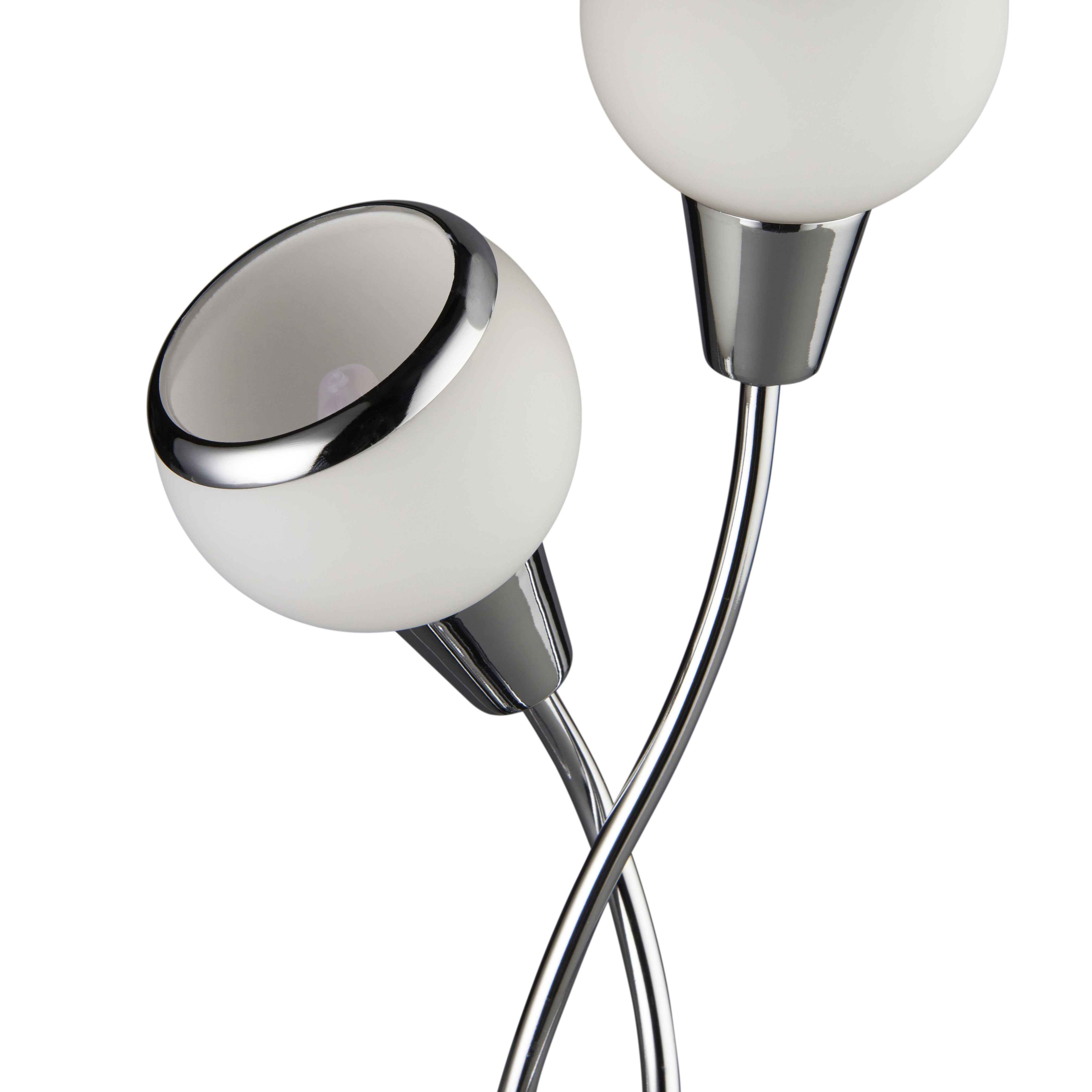 Cherika Swirl Polished Chrome effect Table light