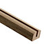 Cheshire Mouldings Contemporary Oak Square Baserail (W)60mm
