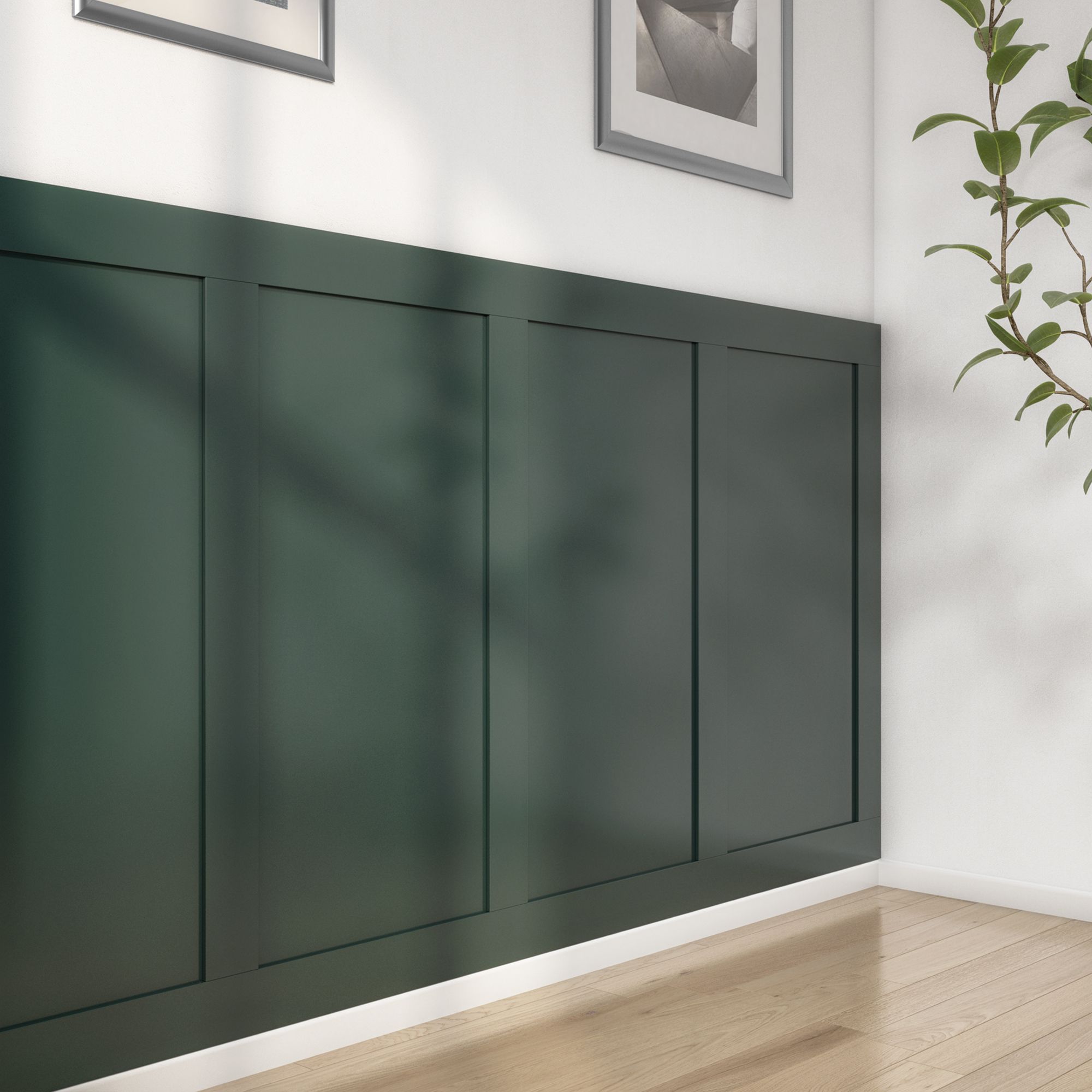 Cheshire Mouldings MDF Shaker Wall panelling kit (H)1200mm (W)97mm (T)9mm