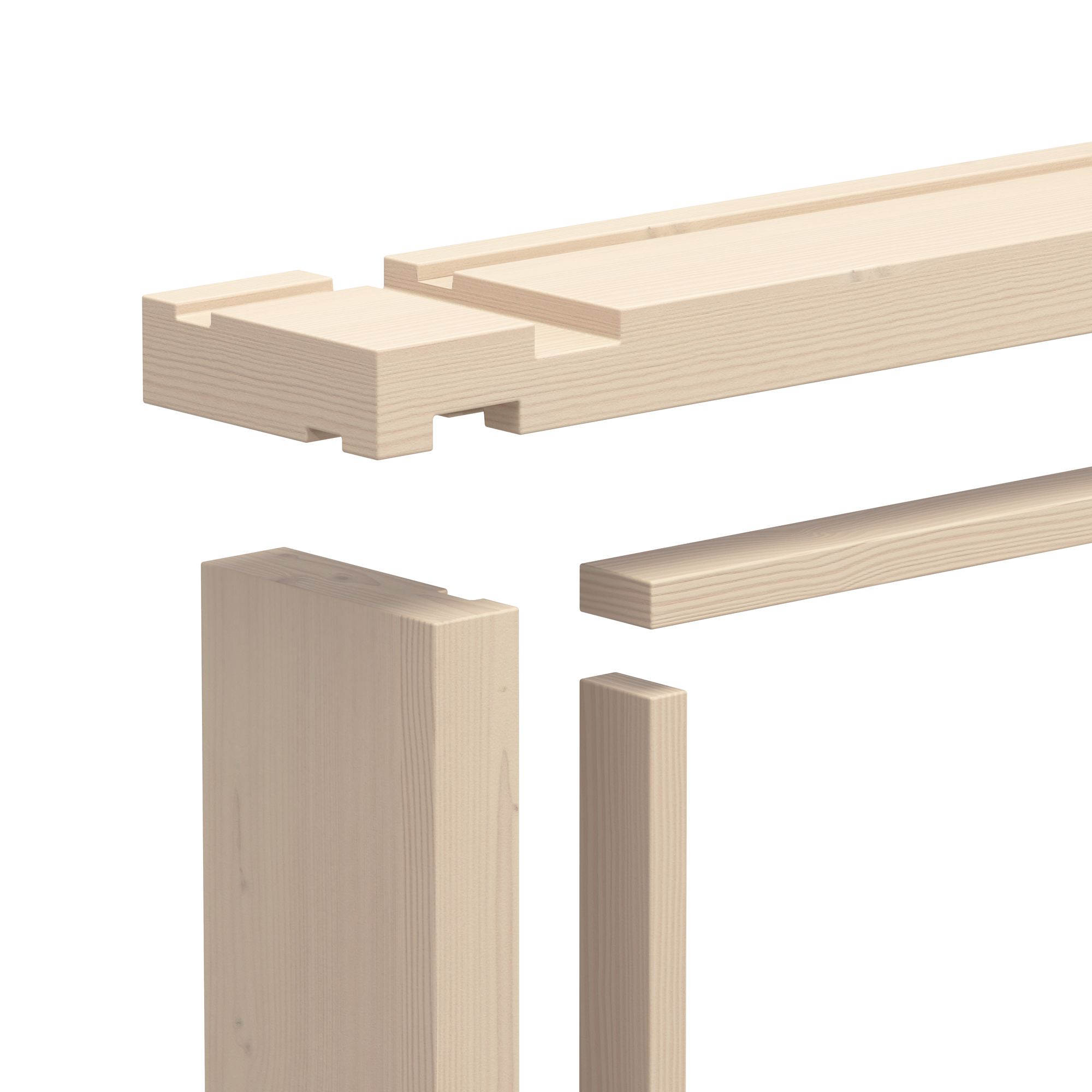 Cheshire Mouldings Natural Pine Internal Door lining set (H) 28cm x (W ...
