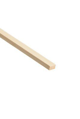 Cheshire Mouldings Primed Natural Pine Moulding (L)2.4m (W)12mm (T)6mm