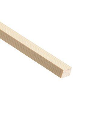 Cheshire Mouldings Smooth Pine Planed square edge Moulding (L)2.4m (W ...