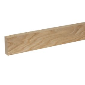 Cheshire Mouldings Smooth Planed Oak Stripwood (L)2.4m (W)68mm (T)25mm