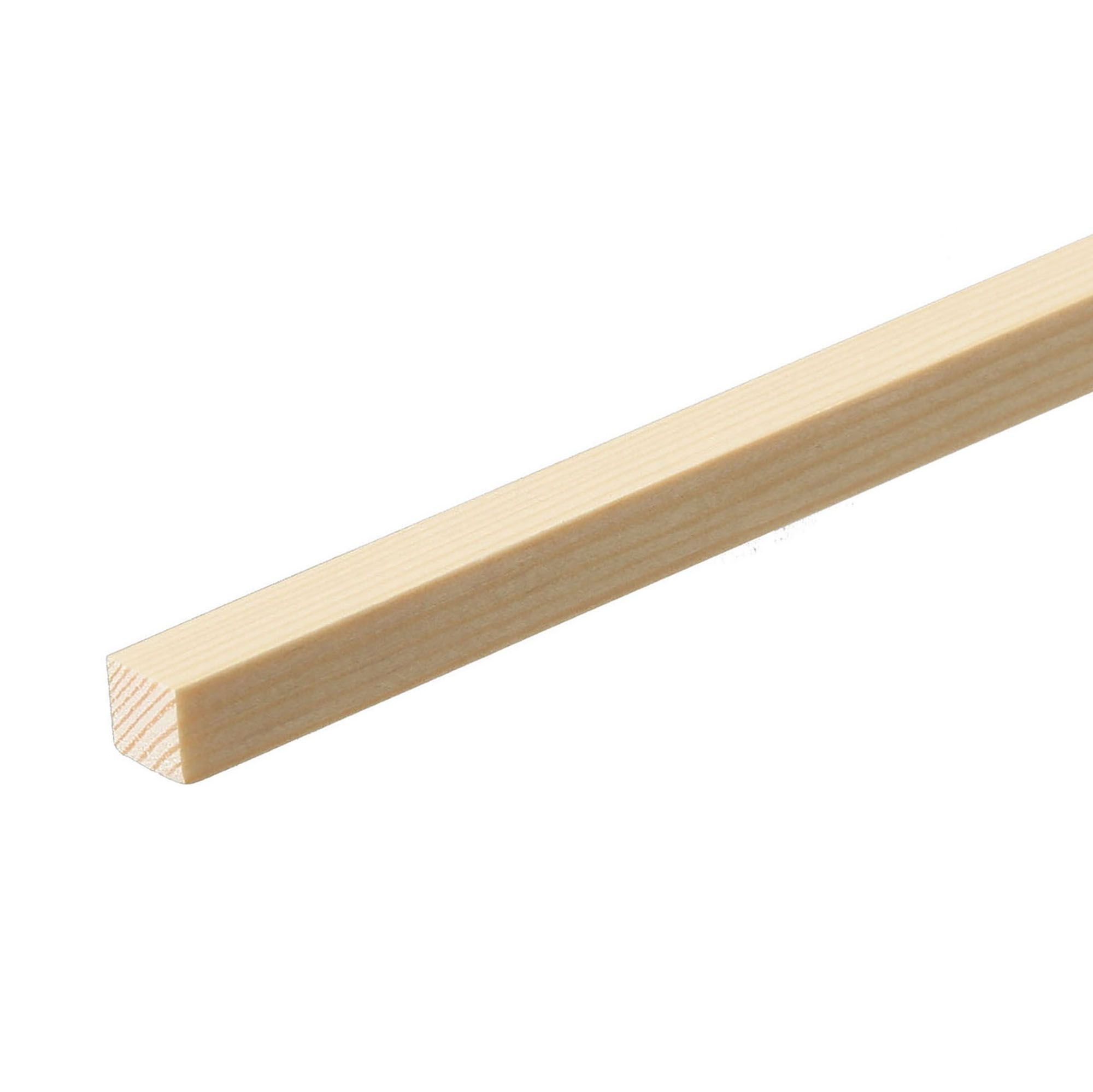 Cheshire Mouldings Smooth Planed Pine Stripwood (L)0.9m (W)15mm (T)15mm