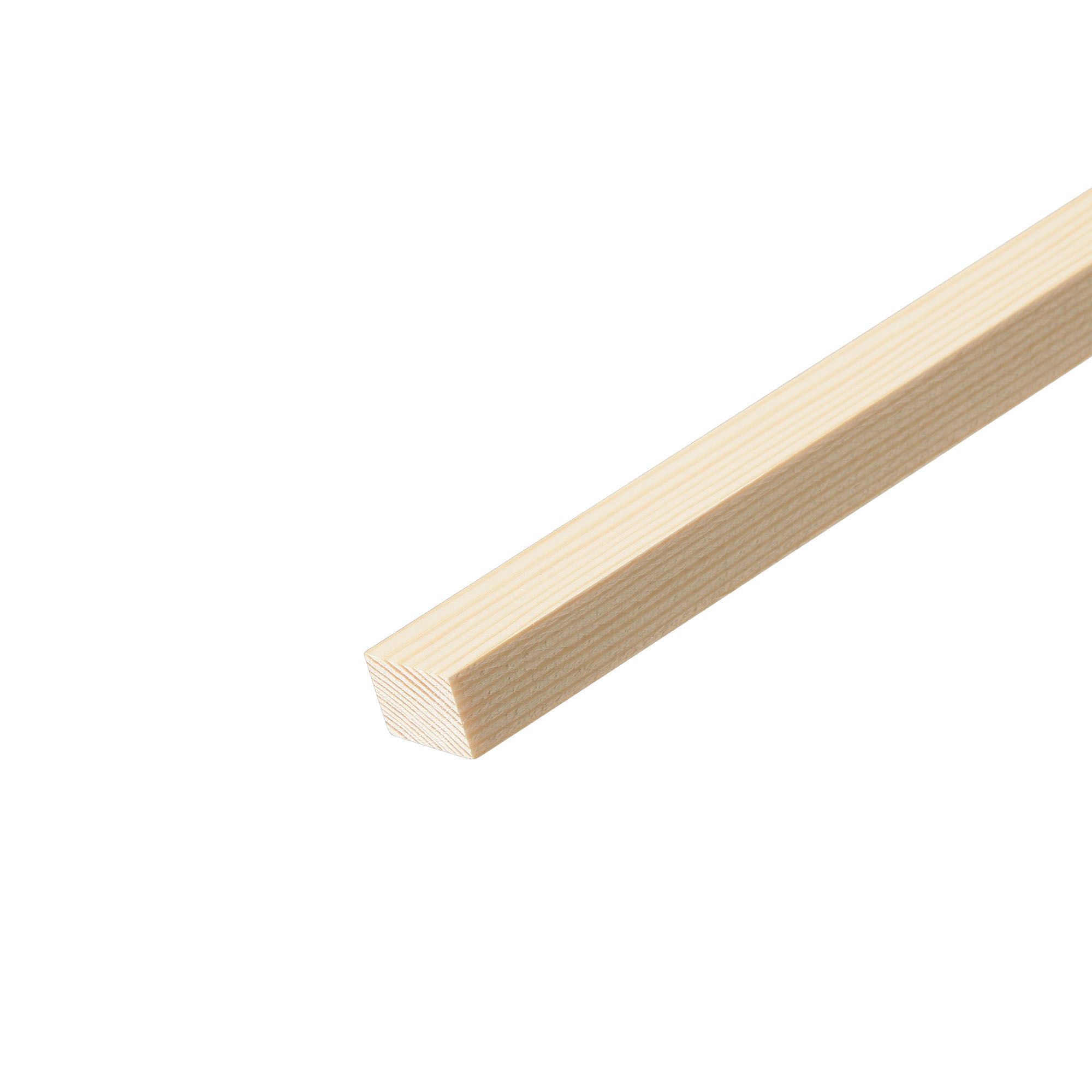 Cheshire Mouldings Smooth Planed Pine Stripwood (L)0.9m (W)21mm (T)15mm