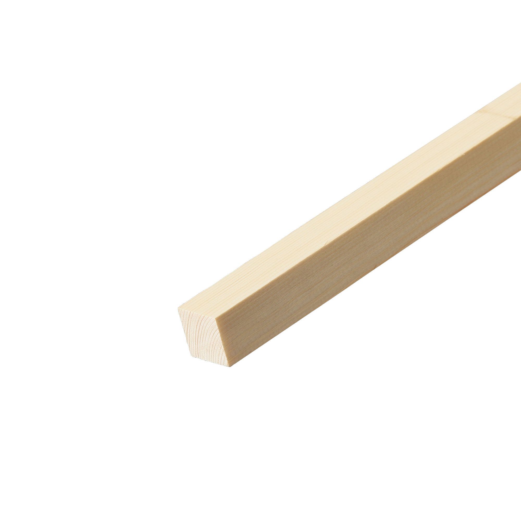 Cheshire Mouldings Smooth Planed Pine Stripwood (L)0.9m (W)21mm (T)21mm