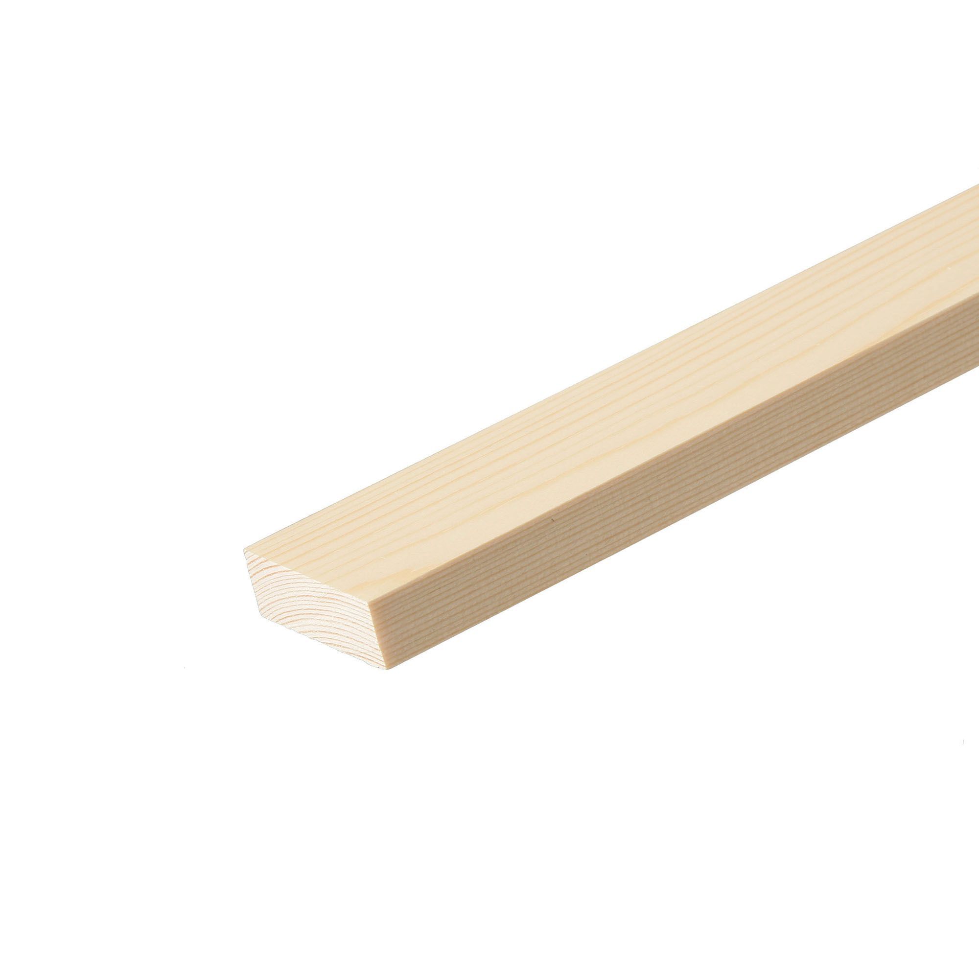 Cheshire Mouldings Smooth Planed Pine Stripwood (L)0.9m (W)46mm (T)25mm