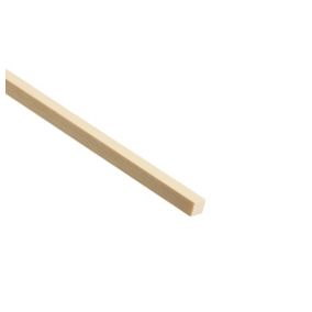 Cheshire Mouldings Smooth Planed Pine Stripwood (L)0.9m (W)6mm (T)6mm