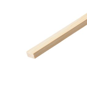 Cheshire Mouldings Smooth Planed Square edge Pine Stripwood (L)0.9m (W)21mm (T)10.5mm STPN43