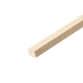 Cheshire Mouldings Smooth Planed Square edge Pine Stripwood (L)0.9m (W)21mm (T)15mm STPN50