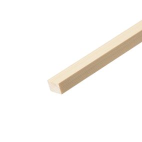 Cheshire Mouldings Smooth Planed Square edge Pine Stripwood (L)0.9m (W)25mm (T)15mm STPN51