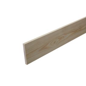 Cheshire Mouldings Smooth Planed Square edge Pine Stripwood (L)0.9m (W)92mm (T)10.5mm STPN48