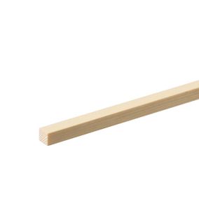 Cheshire Mouldings Smooth Planed Square edge Pine Stripwood (L)2.4m (W)6mm (T)6mm STPN01