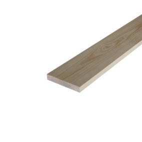 Cheshire Mouldings Smooth Planed Square edge Pine Stripwood (L)2.4m (W)92mm (T)21mm STPN28