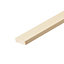 Cheshire Mouldings Smooth Square edge Pine Stripwood (L)2.4m (W)68mm (T)10.5mm