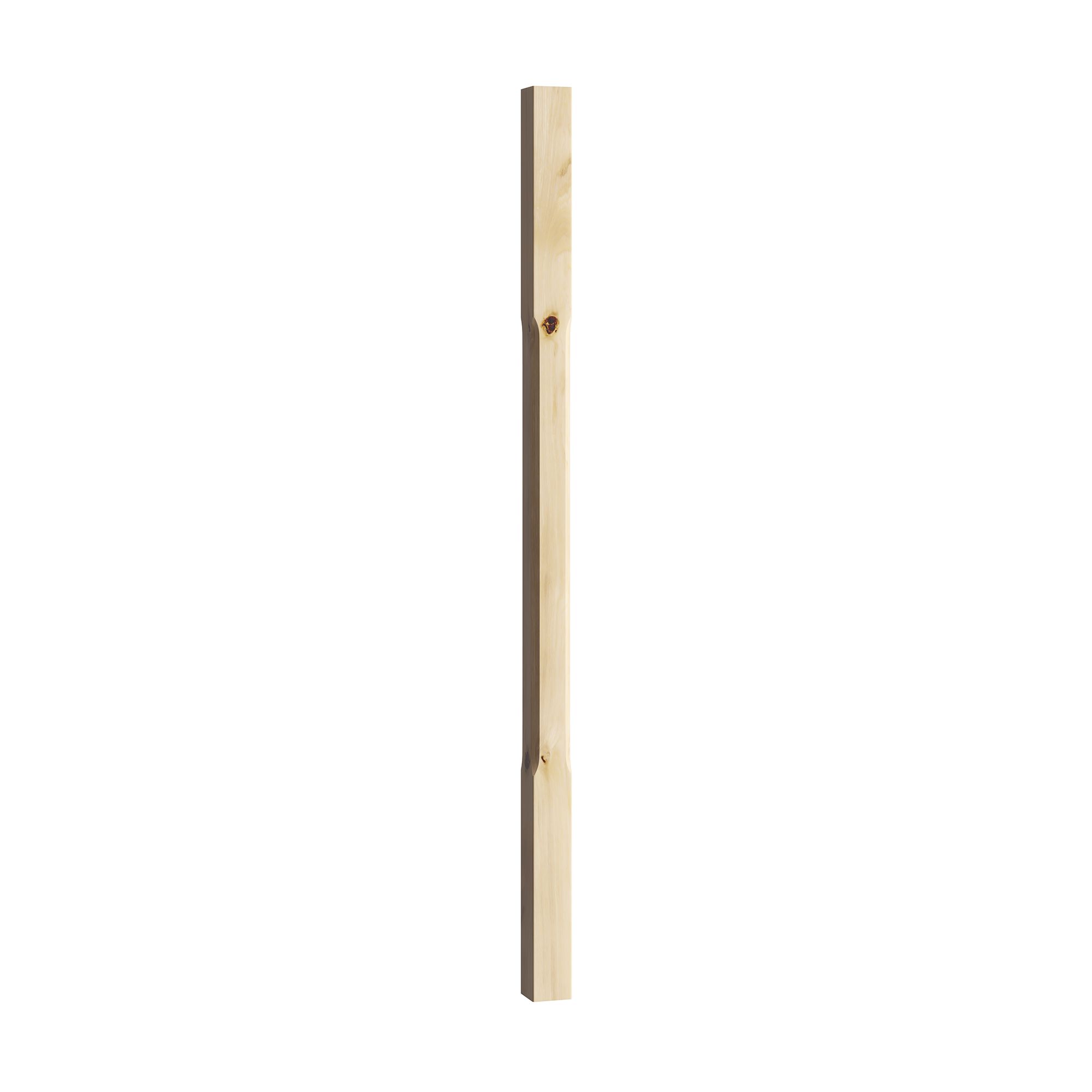 Cheshire Mouldings Stop chamfer Natural Pine Spindle (H)900mm (W)41mm