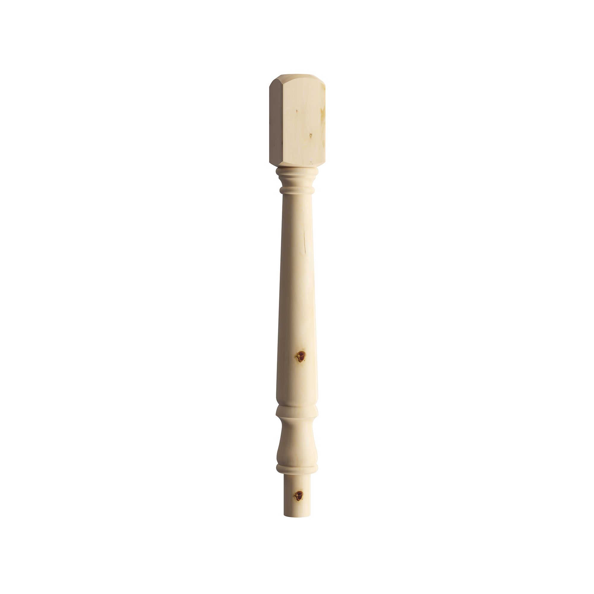 Cheshire Mouldings Traditional Natural Pine Newel (H)82mm (W)82mm