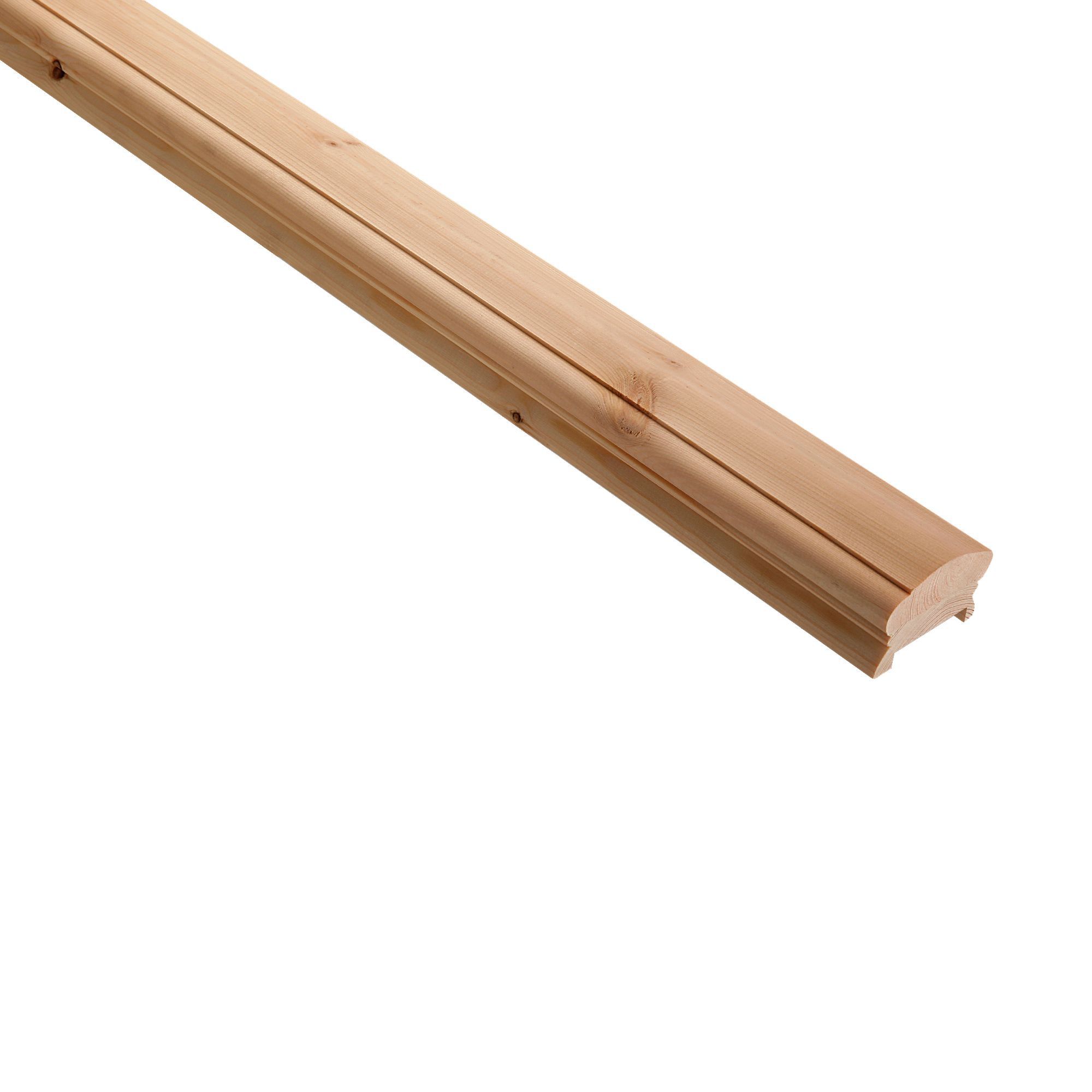 Cheshire Mouldings Traditional Pine 32mm Light handrail, (L)3.6m (W)41mm