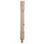 Cheshire Mouldings Traditional Pine Stop chamfer half newel post Newel (H)725mm (W)82mm