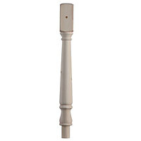 Cheshire Mouldings Traditional Pine Turned half newel post Newel (H)725mm (W)82mm