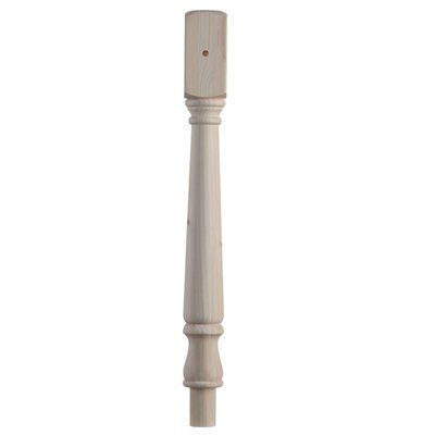 Cheshire Mouldings Traditional Pine Turned half newel post Newel (H)725mm (W)82mm