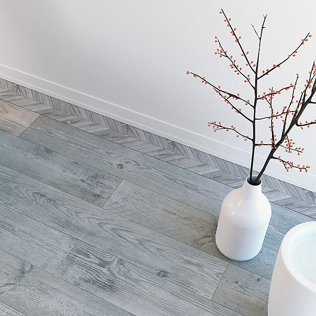 Wood Effect Porcelain Tile, Chevron Laminate Flooring B Q