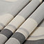 Cheyla Grey Stripe Lined Eyelet Curtains (W)167cm (L)183cm, Pair