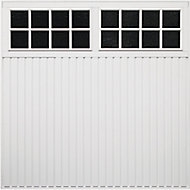 Chicago Made to measure Framed White Retractable Glazed Garage door