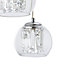 Chico Glass sphere Chrome effect 5 Lamp Pendant ceiling light, (Dia)350mm