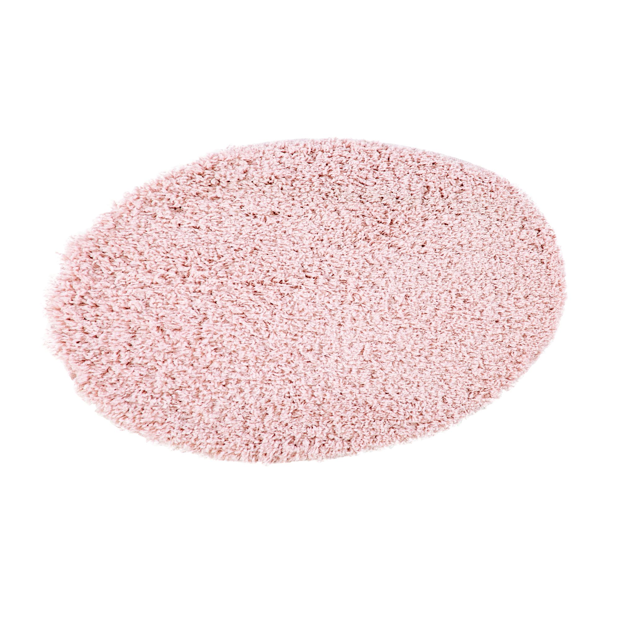 Children's Pink Round Small Rug, (L)7cm x (W)70cm