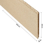 Chipboard Loft panel (L)1.22m (W)0.33m (T)18mm , Pack of 3 4900g