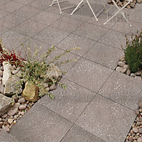 Chocolate Panache Grounded Paving slab (L)450 (W)450mm Pack of 40
