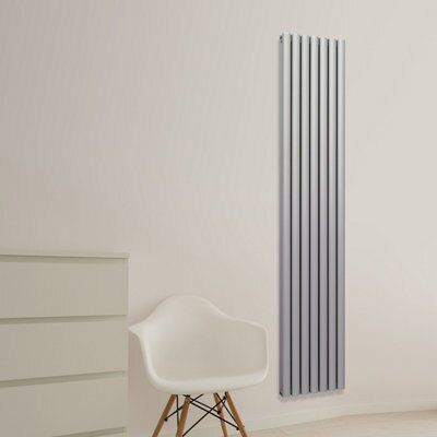 Chord Silver Vertical Radiator, (W)345mm x (H)2000mm
