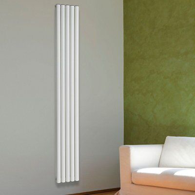 Chord White Vertical Radiator, (W)345mm x (H)2000mm