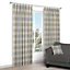 Christel Green & lilac Check Lined Pencil pleat Curtains (W)167cm (L)228cm, Pair
