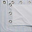 Christina Blue & white Stripe Lined Eyelet Curtains (W)228cm (L)228cm, Pair