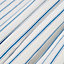 Christina Blue & white Stripe Lined Pencil pleat Curtains (W)117cm (L)137cm, Pair